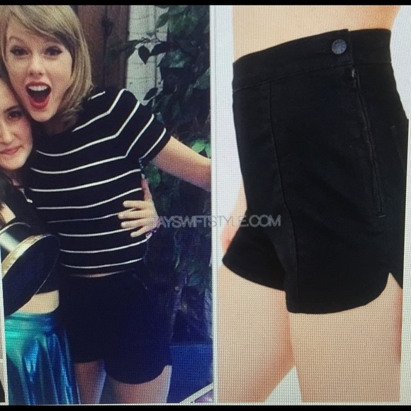 ASO Taylor Swift BDG Black High Waisted Jean Short